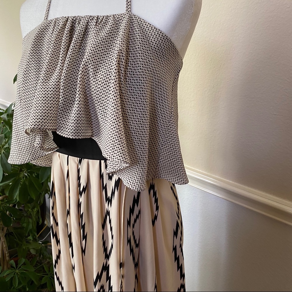 Printed Tie Neck Sundress